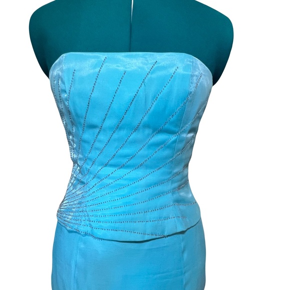 Faviana Strapless Two-Piece Prom Dress - Picture 3 of 10